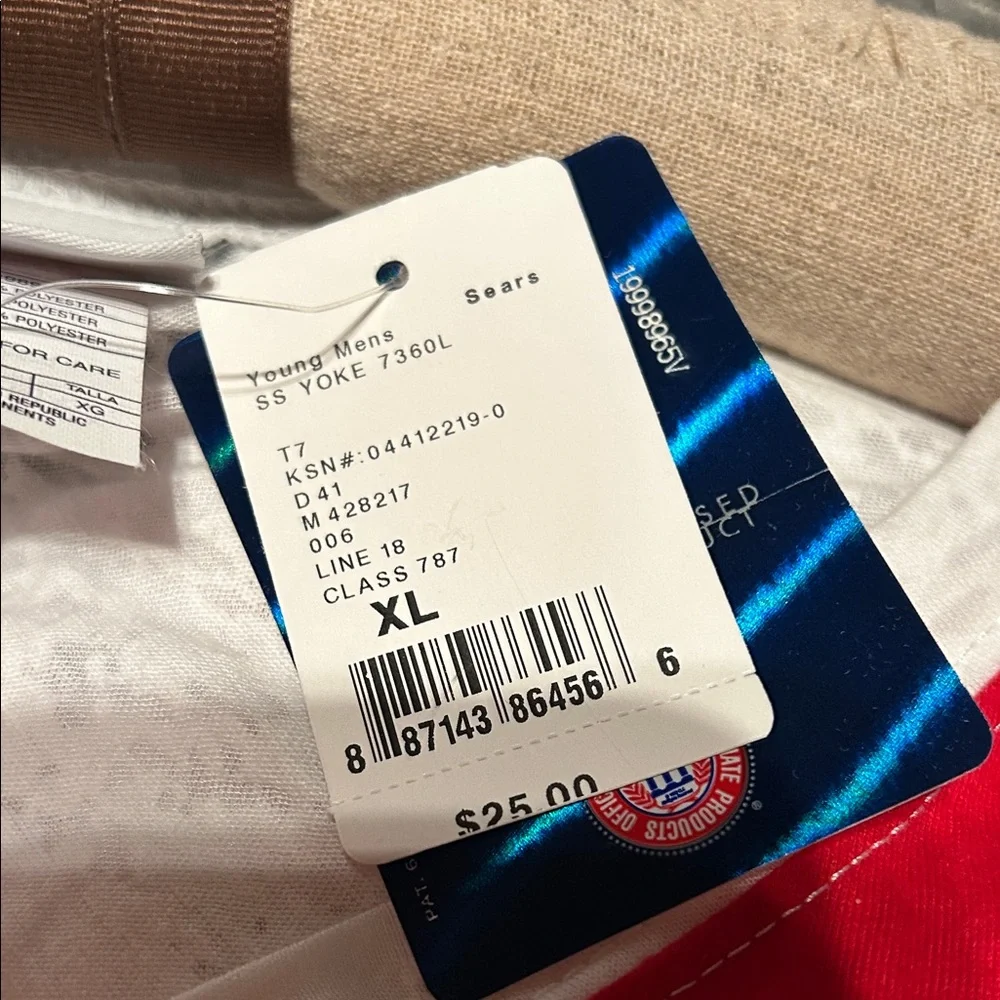 Ohio State Buckeyes Women's Red and White Jersey Top - Picture 5 of 5